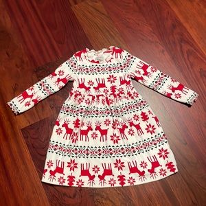 Hanna Andersson holiday print dress size 3T